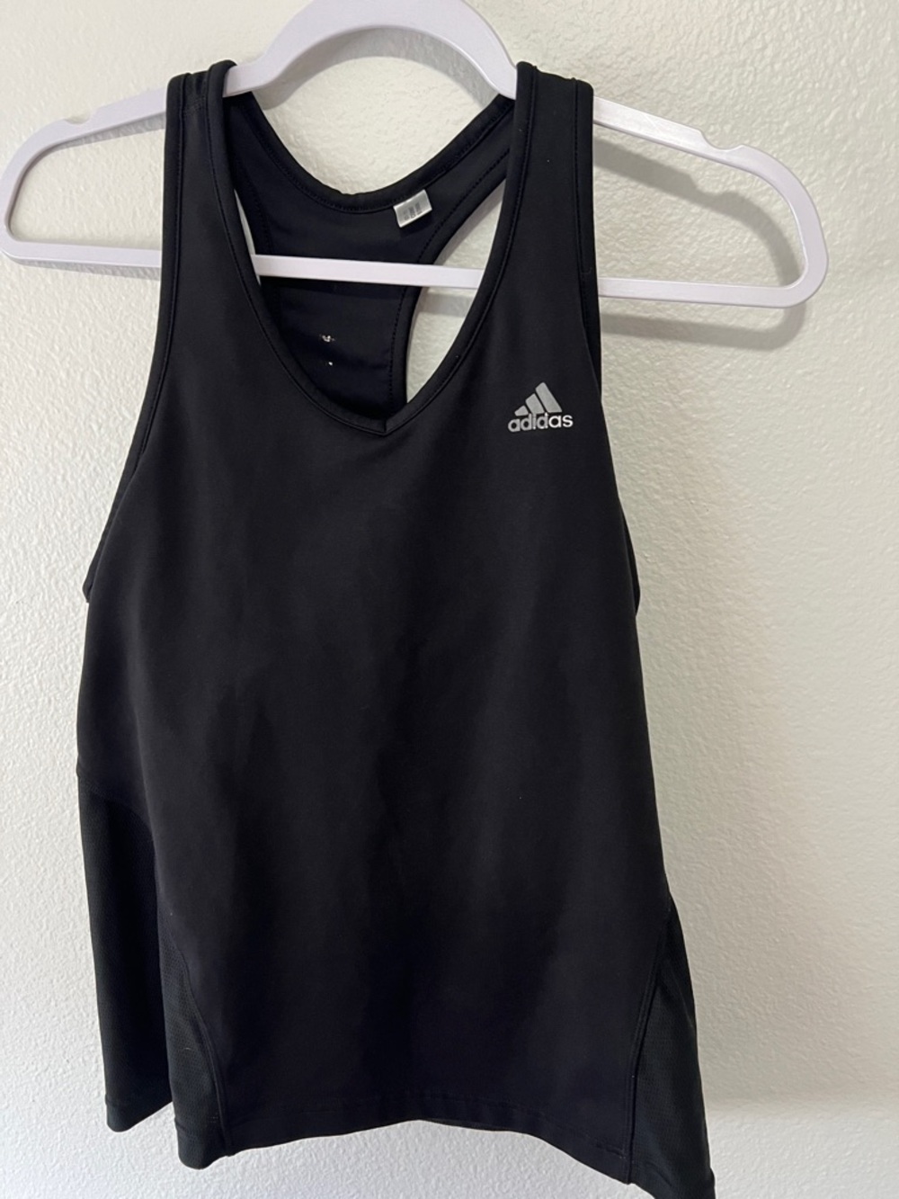 adidas Black Racerback Performance Tank Top